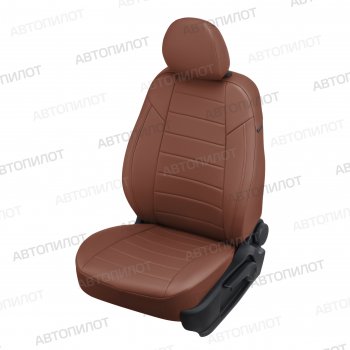 21 599 р. Чехлы сидений (9 мест, экокожа) Автопилот  Ford Transit  3 (2006-2014) (коричневый). Увеличить фотографию 1