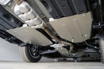 5 649 р. Защита бака (левая, алюминий) TCC Subaru XV GT/G24 дорестайлинг (2017-2021). Увеличить фотографию 1