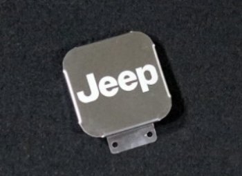 Заглушка на фаркоп с логотипом Jeep (на фаркопы TCC, нержавеющая сталь) TCC Jeep Grand Cherokee WK2 2-ой рестайлинг (2018-2024)