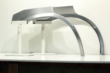 5 899 р. Задние ремонтные арки (комплект) AUTOFERRUM  Subaru Forester  SG (2002-2008) (Оцинкованная сталь 1 мм.). Увеличить фотографию 1