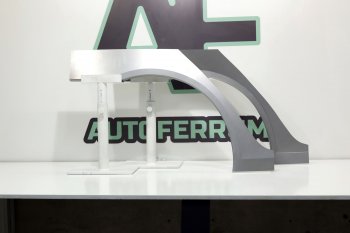 5 399 р. Задние ремонтные арки (комплект) AUTOFERRUM  Skoda Octavia  A5 (2004-2013) (Холоднокатаная сталь 0,8 мм). Увеличить фотографию 1