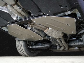 Защита бака (2 штуки, алюминий) TCC Porsche Cayenne PO536 (2018-2024)