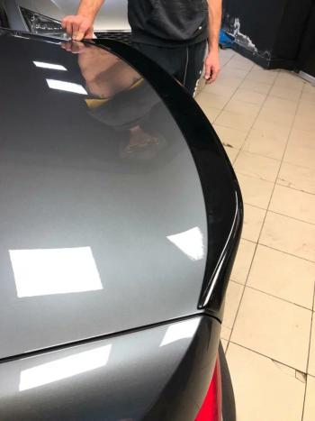 8 499 р. Лип спойлер М-Perfomance  BMW 3 серия  G20 (2018-2022) (цвет: черный глянец). Увеличить фотографию 1