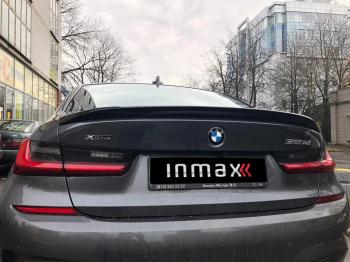 8 499 р. Лип спойлер М-Perfomance  BMW 3 серия  G20 (2018-2022) (цвет: черный глянец). Увеличить фотографию 8