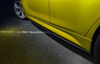 7 999 р. Накладки на пластиковые пороги M-Perfomance  BMW 3 серия  F30 (2012-2018) (черный матовый). Увеличить фотографию 1