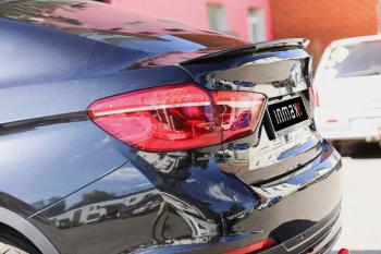 8 499 р. Лип спойлер M-Performance  BMW X6  F16 (2014-2020) (цвет: черный глянец). Увеличить фотографию 1