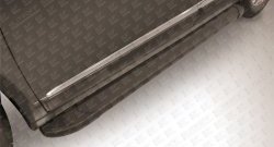 13 799 р. Алюминиевые пороги Slitkoff Optima Black  Haval H6  1 (2014-2017). Увеличить фотографию 1