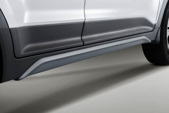 7 599 р. Пороги накладки штатного обвеса Xmug  Hyundai Creta  GS (2015-2021) (Неокрашенные). Увеличить фотографию 1
