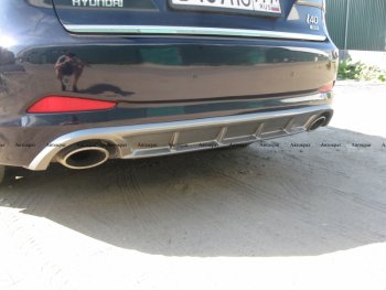 5 649 р. Юбка заднего бампера АВТОКРАТ  Hyundai I40  1 VF (2011-2019) (Неокрашенная). Увеличить фотографию 1