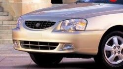 Передний бампер Стандартный Hyundai (Хюндаи) Accent (Акцент)  седан ТагАЗ (2001-2012) седан ТагАЗ  (Окрашенный)