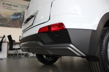 5 649 р. Накладка на задний бампер АвтоКрат  Hyundai Creta  GS (2015-2021) (Неокрашенная). Увеличить фотографию 3