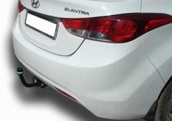 6 999 р. Фаркоп (седан) Лидер Плюс  Hyundai Elantra  MD (2010-2016) (Без электропакета). Увеличить фотографию 1