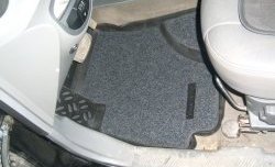 3 099 р. Комплект ковриков в салон Aileron 4 шт. (полиуретан, покрытие Soft)  Hyundai Santa Fe  1 (2000-2012). Увеличить фотографию 1
