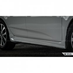 4 999 р. Пороги накладки TopKontur Design  Hyundai Solaris  1 седан (2010-2017), KIA Rio  3 QB (2011-2017) (Неокрашенные). Увеличить фотографию 11