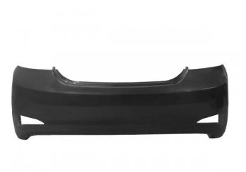 3 899 р. Бампер задний без отверстий под парктроник седан Стандарт  Hyundai Solaris  1 седан (2014-2017) (Окрашенный). Увеличить фотографию 1