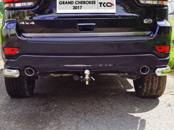 13 999 р. Фаркоп (тягово-сцепное устройство) TCC (усиленный)  Jeep Grand Cherokee  WK2 (2018-2024) (Оцинкованный, шар E). Увеличить фотографию 1