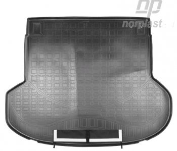 Коврик багажника Norplast (без рельс) KIA (КИА) ProCeed (просид)  3 CD универсал (2018-2024) 3 CD универсал дорестайлинг, рестайлинг  (Черный, с погрузочным ковриком (фартуком))