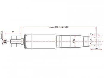 Амортизатор передний LH=RH SAT Lexus (Лексус) LX (ЛХ)  470 (1998-2002), Toyota (Тойота) Land Cruiser (Лэнд)  100 (1998-2007)