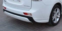 4 799 р. Боковые накладки на задний бампер BROOMER Design  Mitsubishi Outlander  GF (2012-2014) (Неокрашенная). Увеличить фотографию 1