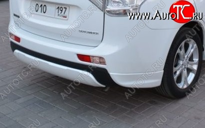 4 799 р. Боковые накладки на задний бампер BROOMER Design  Mitsubishi Outlander  GF (2012-2014) (Неокрашенная)