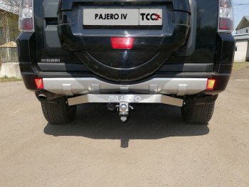 Фаркоп (тягово-сцепное устройство) TCC (надпись Pajero) Mitsubishi (Митсубиси) Pajero (Паджеро) ( 4 V90,  4 V80) (2006-2020) 4 V90, 4 V80 дорестайлинг, дорестайлинг, 1-ый рестайлинг, 3 дв. 1-ый рестайлинг, 2-ой рестайлинг  (Оцинкованный, шар E)
