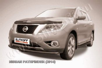 Защита переднего бампер Slitkoff Nissan (Нисан) Pathfinder (Патфайндер)  R52 (2012-2017) R52 дорестайлинг