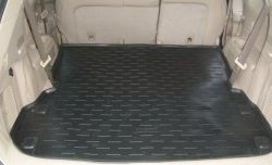 1 789 р. Коврик в багажник (7 мест, длинный) Aileron (полиуретан)  Nissan Pathfinder  R52 (2012-2017). Увеличить фотографию 1