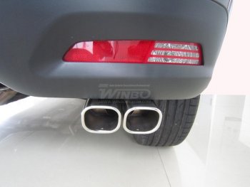 3 799 р. Насадка глушителя WINBO (двойная)  Peugeot 4008 (2012-2024). Увеличить фотографию 1
