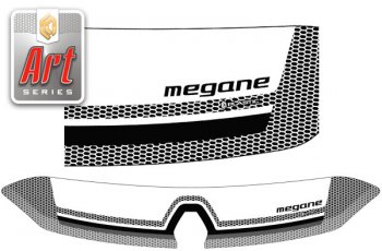 Дефлектор капот CA-Plastic Renault (Рено) Megane (Меган)  хэтчбэк 5 дв. (2008-2012) хэтчбэк 5 дв. дорестайлинг