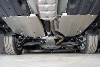 Защита бака (правая, алюминий) ТСС Subaru (Субару) XV (ХВ)  GT/G24 (2017-2024) GT/G24 дорестайлинг, рестайлинг