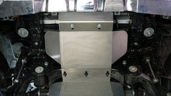 4 199 р. Защита радиатора (2.0L 4WD, алюминий 4мм) ТСС Тюнинг  BAIC BJ40 (2022-2024). Увеличить фотографию 1