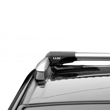 11 399 р. Багажник в сборе LUX Хантер  Renault Duster  HM (2020-2024) (аэро-трэвэл (86-96 см и 92-102), серый). Увеличить фотографию 4