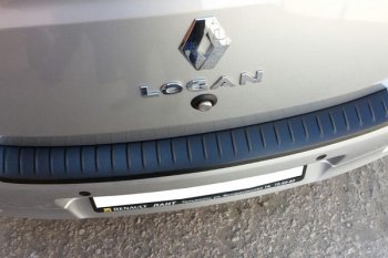 499 р. Защитная накладка заднего бампера Тюн-Авто  Renault Logan  2 (2014-2018). Увеличить фотографию 1