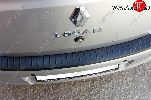 499 р. Защитная накладка заднего бампера Тюн-Авто  Renault Logan  2 (2014-2018)