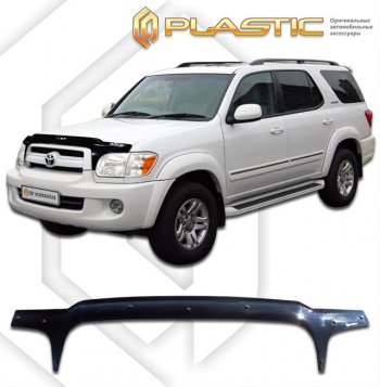 Дефлектор капота (exclusive) CA-Plastic Toyota (Тойота) Sequoia (Секвоя) (2004-2007) XK30, XK40 рестайлинг