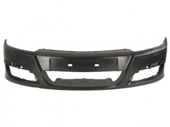 3 989 р. Бампер передний (с отверстиями под омыватели фар) BodyParts  Opel Astra  H (2004-2007) (Неокрашенный). Увеличить фотографию 1