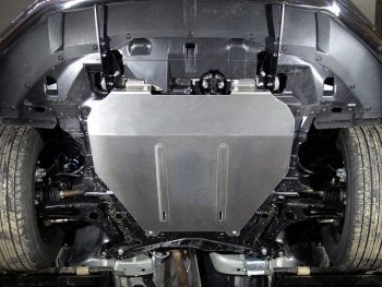 6 249 р. Защита бака (2WD, алюминий) TCC  Mitsubishi ASX (2017-2020). Увеличить фотографию 1