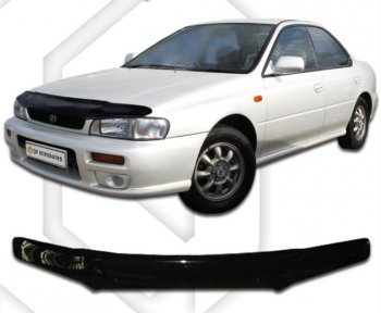Дефлектор капота (GC1-GC8) CA-Plastic Subaru (Субару) Impreza (Импреза)  GC (1992-2000) GC седан