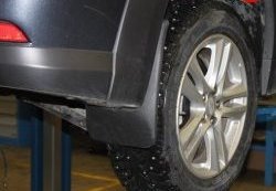 979 р. Задние брызговики NovLine 2 шт.  Subaru Impreza  GJ (2012-2017). Увеличить фотографию 1