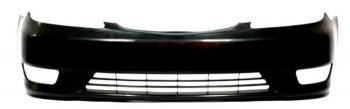 7 199 р. Бампер передний (с отверстиями под туманки) SAT  Toyota Camry  XV30 (2004-2006) (Неокрашенный). Увеличить фотографию 1