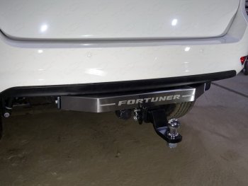 Фаркоп (тягово-сцепное устройство) TCC (надпись Fortuner) Toyota (Тойота) Fortuner (Фортунер)  AN160 (2015-2024) AN160 дорестайлинг, рестайлинг  (оцинкованный, шар Е - нержавейка)