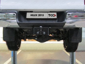 22 999 р. Фаркоп (тягово-сцепное устройство) TCC (Exclusive, Black Onyx)  Toyota Hilux ( AN20,AN30,  AN120) (2011-2020) (Оцинкованный, шар F - оцинкованный). Увеличить фотографию 1