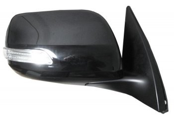 8 999 р. Боковое правое зеркало заднего вида (обогрев/поворотник) SAT  Toyota Land Cruiser Prado  J150 (2009-2013) (Неокрашенное). Увеличить фотографию 1