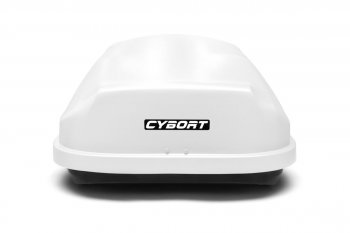 38 799 р. Багажный бокс CYBORT CarGO (580 л./216x85x46 см, двусторонний, крепление краб) на крышу   (White LC). Увеличить фотографию 2