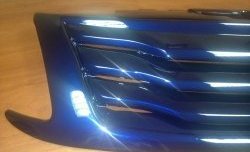 2 599 р. Решётка радиатора Ривьера  Лада Гранта  2190 седан (2011-2017) (Неокрашенная). Увеличить фотографию 5