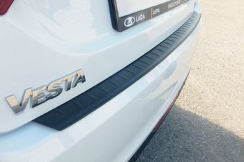 499 р. Защитная накладка заднего бампера Тюн-Авто  Лада Веста  2180 седан (2015-2023). Увеличить фотографию 5
